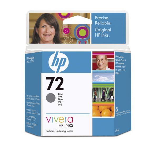 Cartucho Tinta Hp 72 Gris Original