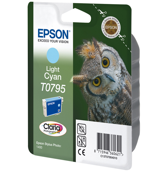 Cartucho Tinta Epson T0795 Cian Claro Original