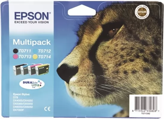 Pack 4 Cartuchos Tinta Epson T0715 / C13T07154011 Original