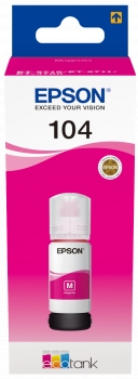 Botella Tinta Epson 104 Magenta Original