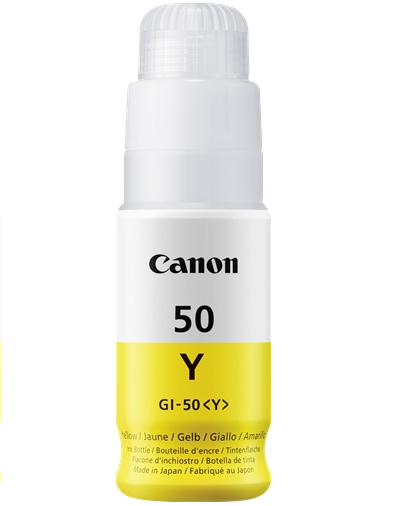 Botella Tinta Canon GI50 Amarillo Original