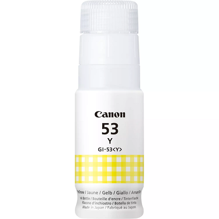 Botella Tinta Canon GI53 Amarillo Original