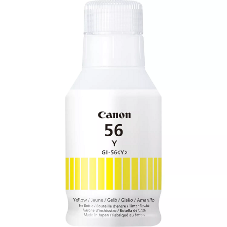 Botella Tinta Canon GI56 Amarillo Original