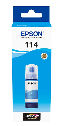 Botella Tinta Epson 114 Cian Original