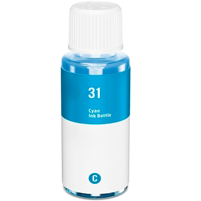 Botella Tinta Hp 31 Cian Compatible
