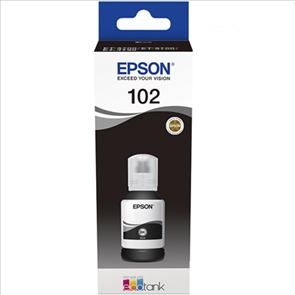 Botella de Tinta Epson 102 / T03R1 Negro Original