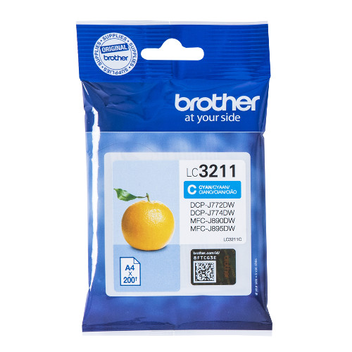 Cartucho Tinta Brother LC3211C Cian Original