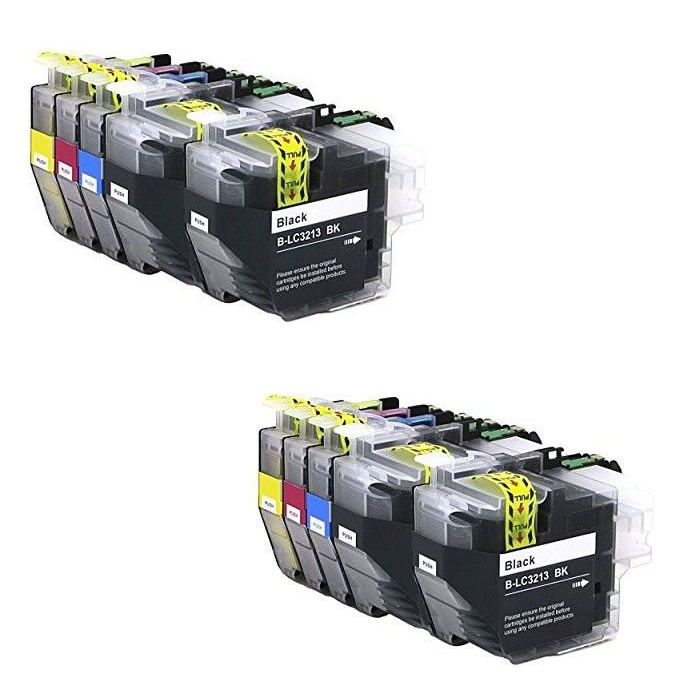 Pack 10 Cartuchos Tinta Brother LC3213 Compatible 