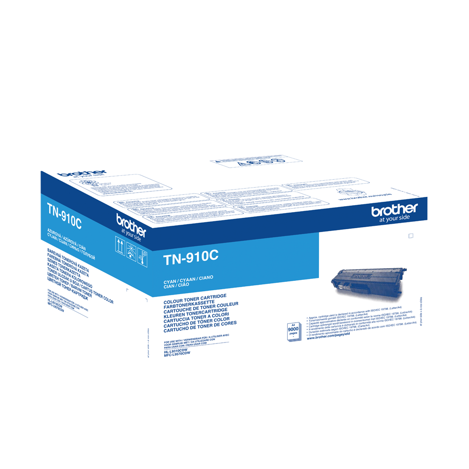 Cartucho Toner Brother TN910C Cian Original 
