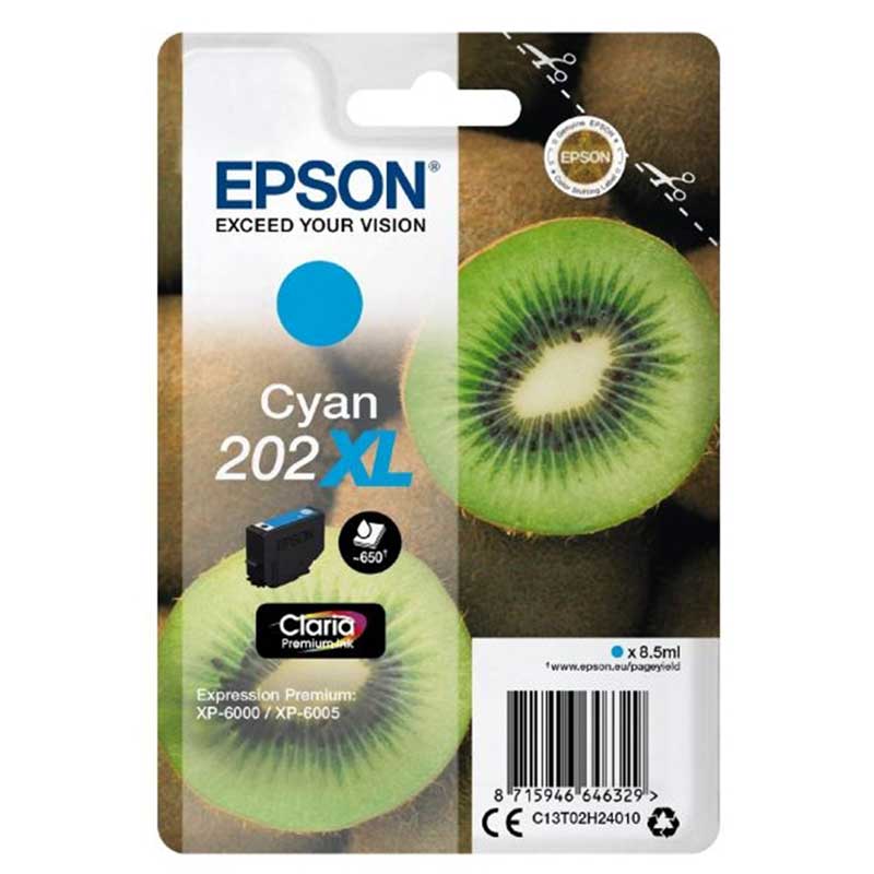 Cartucho Tinta Epson 202XL Cian Original