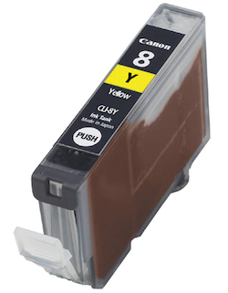 Cartucho Tinta Canon CLI8Y Amarillo Compatible 