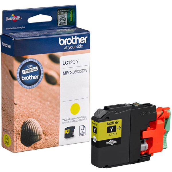 Cartucho Tinta Brother LC-12E Amarillo Original