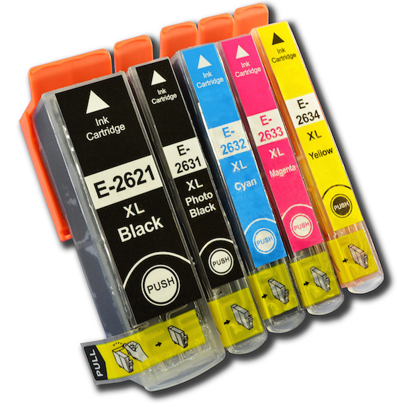  Pack 5 Cartuchos Epson 26XL Compatible