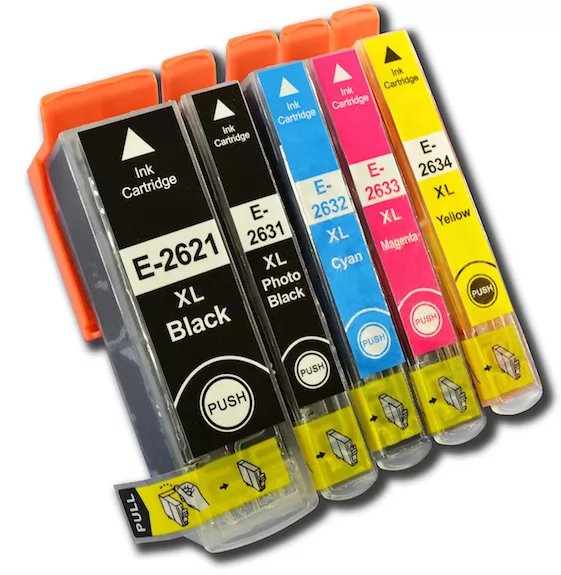 Pack 5 Cartuchos Epson 26XL Compatible