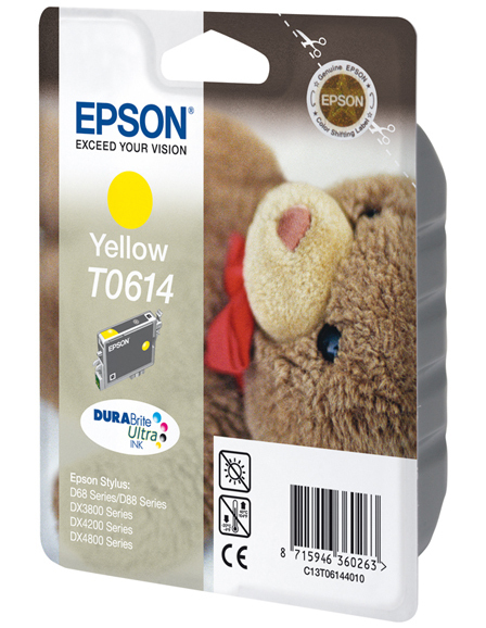 Cartucho Tinta Epson T0614 / C13T06144010 Amarillo Original