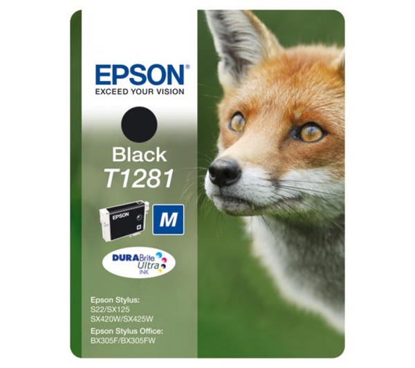 Cartucho Tinta Epson T1281 / C13T12814011 Negro Original