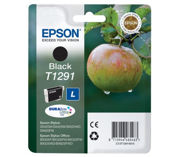 Cartucho Tinta Epson T1291 / C13T12914011 Negro Original