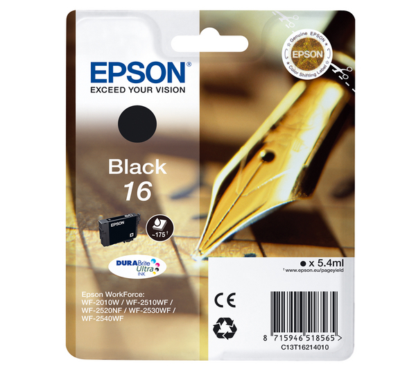 Cartucho Tinta Epson T1621 Negro Original