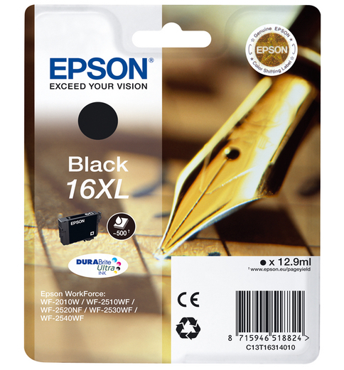 Cartucho Tinta Epson T1631 Negro Original