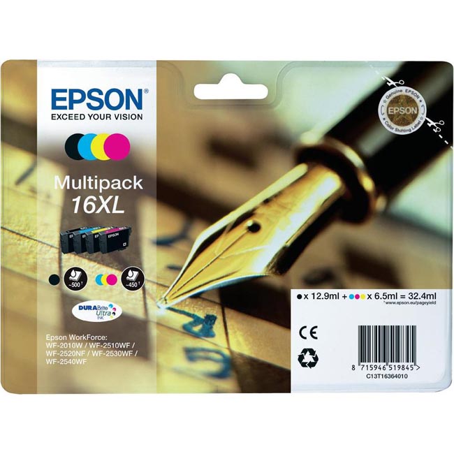 Pack 4 Cartuchos Tinta Epson T1636 Original