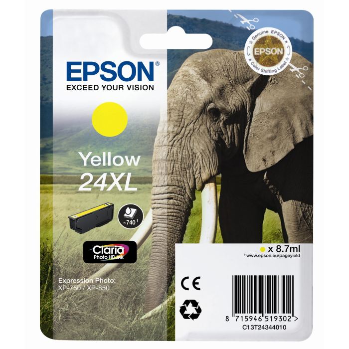 Cartucho Tinta Epson T2434 Amarillo Original