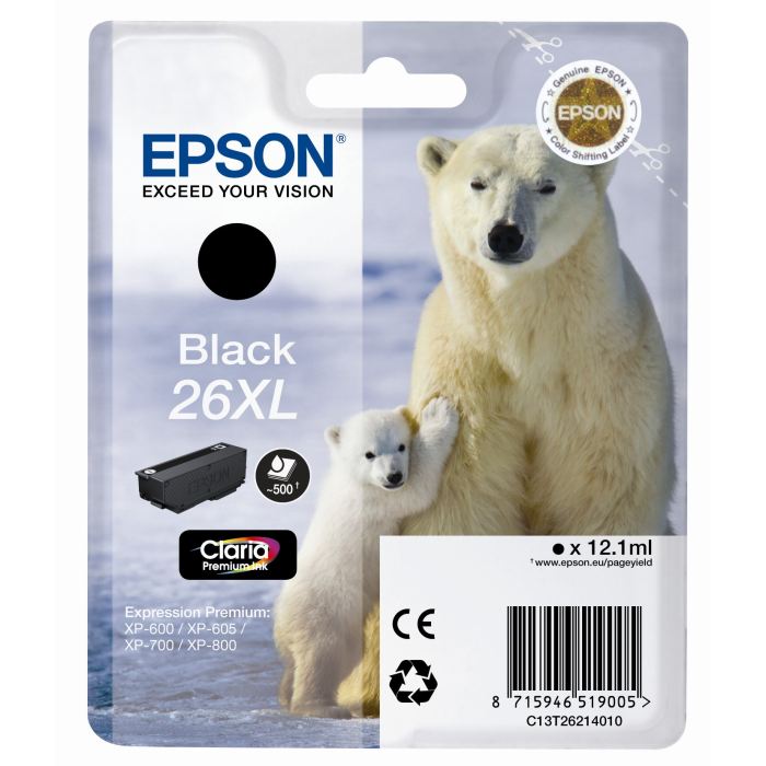 Cartucho Tinta Epson T2621 Negro Original