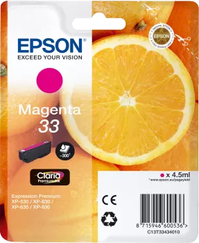 Cartucho Tinta Epson T3343 Magenta Original