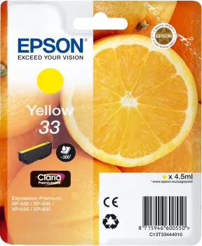 Cartucho Tinta Epson T3344 Amarillo Original