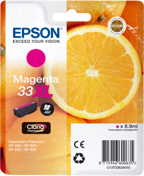 Cartucho Tinta Epson T3363 Magenta Original
