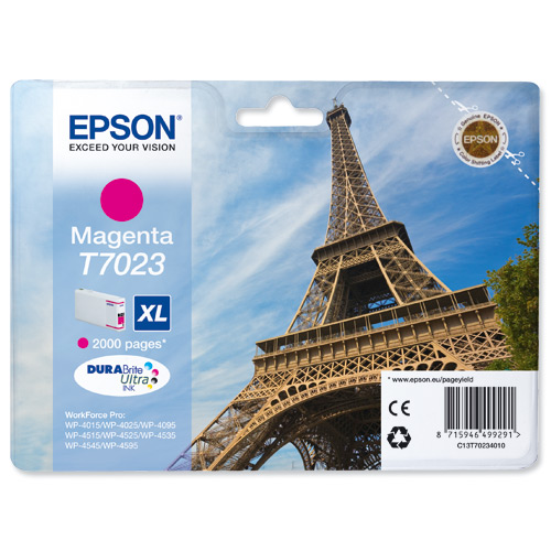 Cartucho Tinta Epson T7023 / C13T70234010 Magenta Original