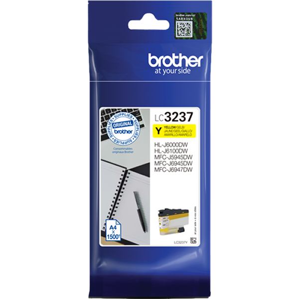 Cartucho Tinta Brother LC3237 Amarillo Original 