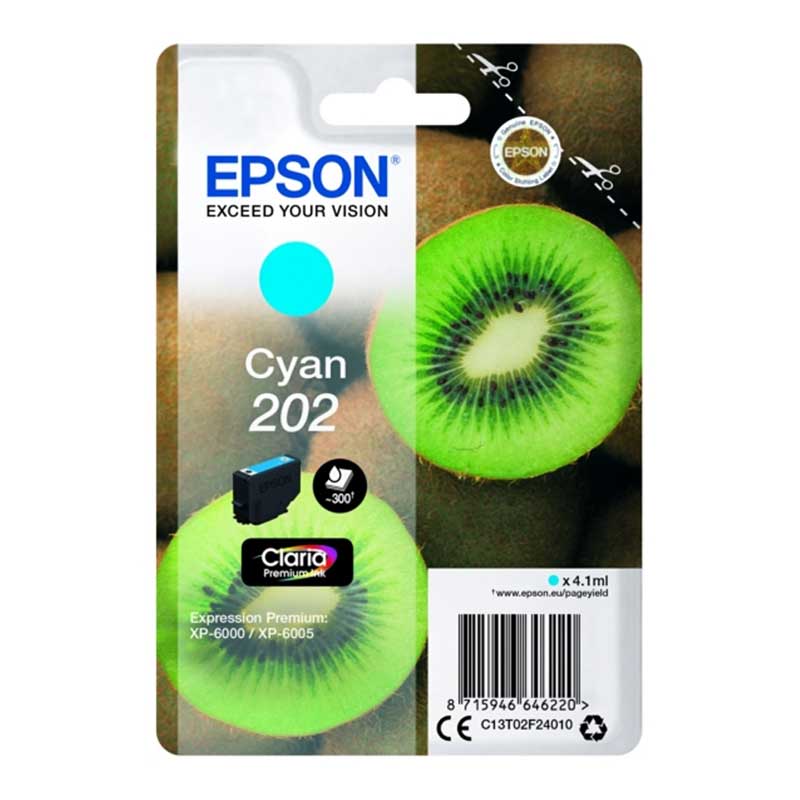 Cartucho Tinta Epson 202 Cian Original