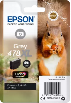 Cartucho Tinta Epson 478XL Gris Original