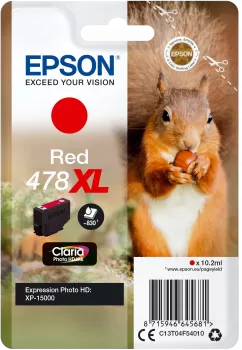 Cartucho Tinta Epson 478XL Rojo Original