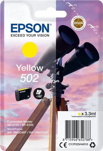 Cartucho Tinta Epson 502 Amarillo Original