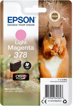 Cartucho Tinta Epson T3786 Magenta Claro Original