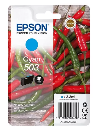 Cartucho Tinta Epson 503 Cian Original