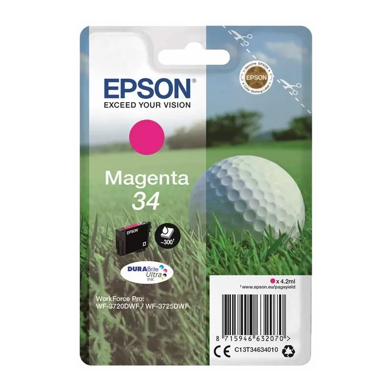 Cartucho Tinta Epson T3463 Magenta Original