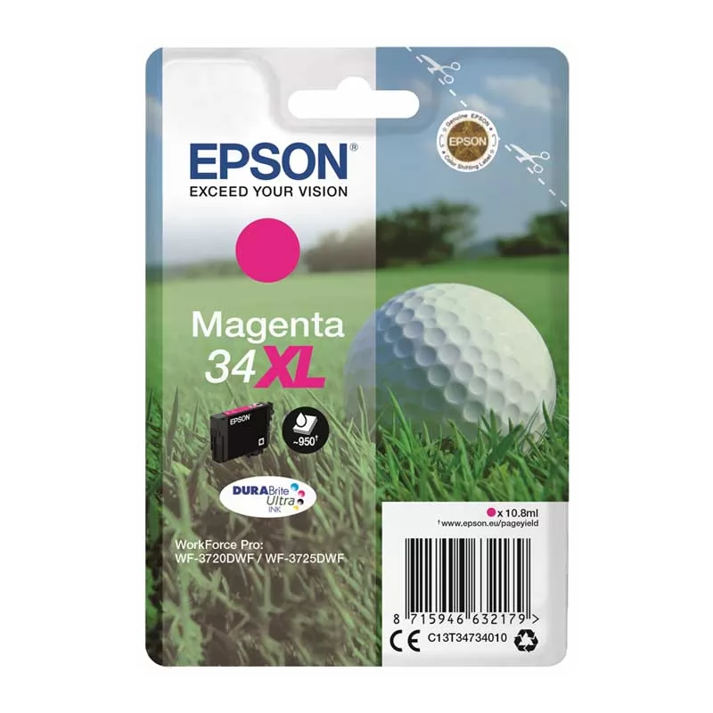 Cartucho Tinta Epson T3473 XL Magenta Original