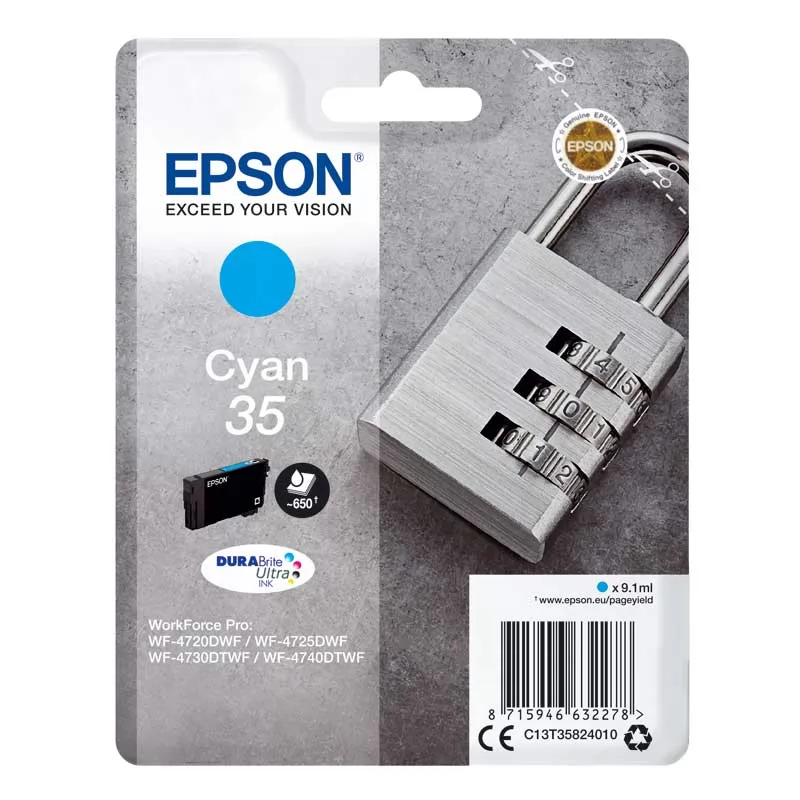 Cartucho Tinta Epson T3582 Cian Original