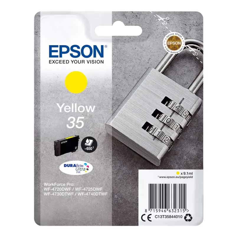 Cartucho Tinta Epson T3584 Amarillo Original