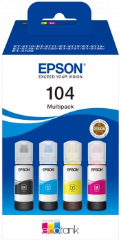 Multipack Botellas Tinta Epson 104 Original