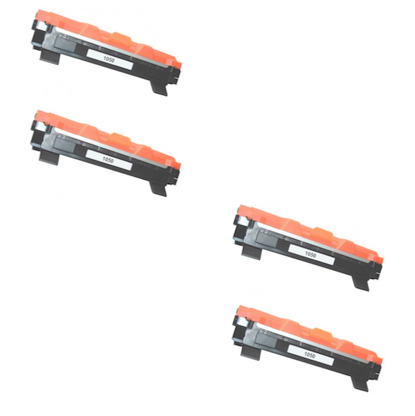 Pack 4 Cartuchos Toner Brother TN1050 Compatible 