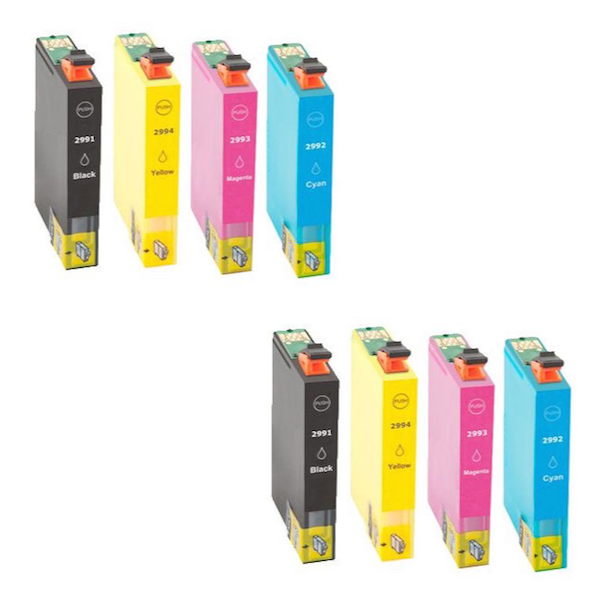 Pack 8 Cartuchos Epson 29XL Compatible 