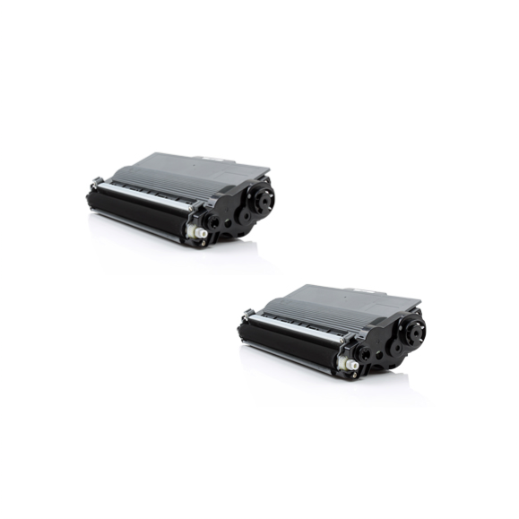 Pack 2 Cartuchos Toner Brother TN3390 Compatible 
