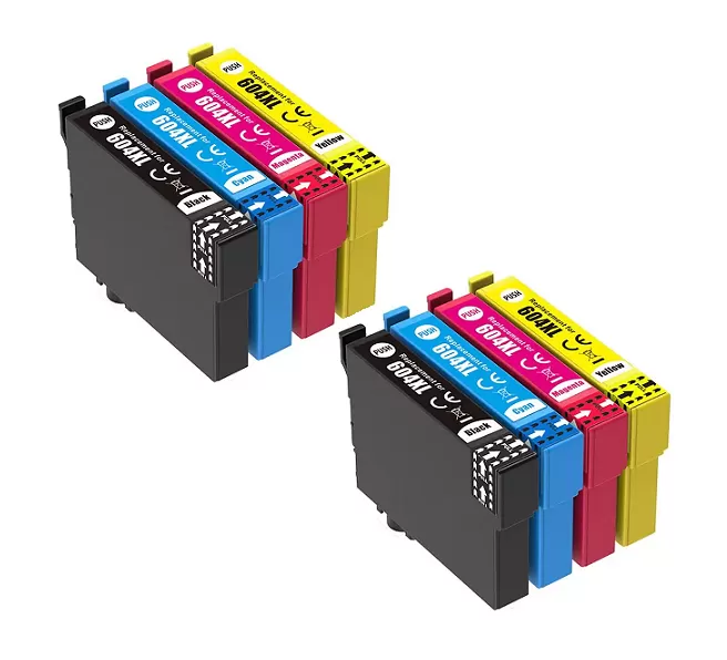 Pack 8 Cartuchos Tinta Epson 604XL Compatible