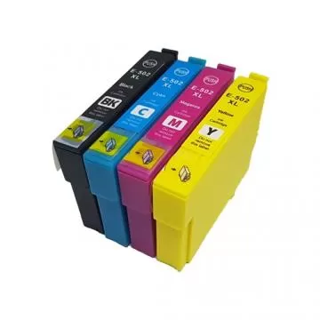 Pack 4 Colores Epson 502XL Cartuchos Compatibles