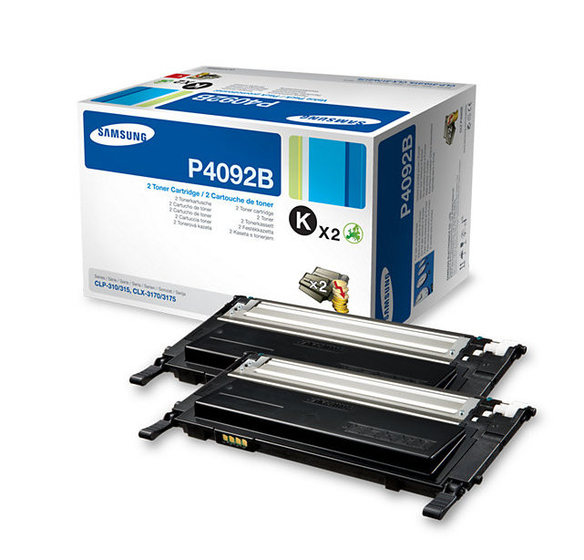 Pack 2 Toner Samsung CLT-P4092B Negro Original 