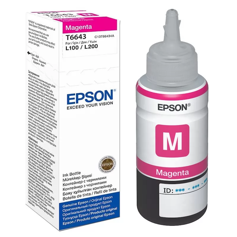 Cartucho Tinta Epson T6643 / C13T664340 Magenta Original